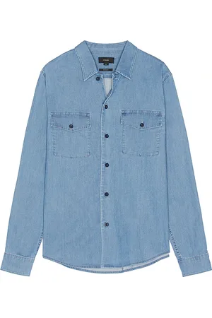 REVOLVE Vince Vince camisa en color azul talla L en - Blue. Talla L (también en M, S, XL/1X).
