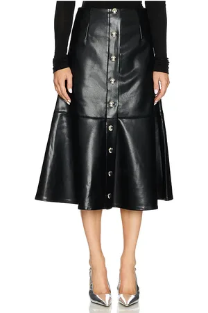 REVOLVE SER.O.YA Ser.o.ya falda de piel sintética elin en color talla M en - Black. Talla M (también en XS).