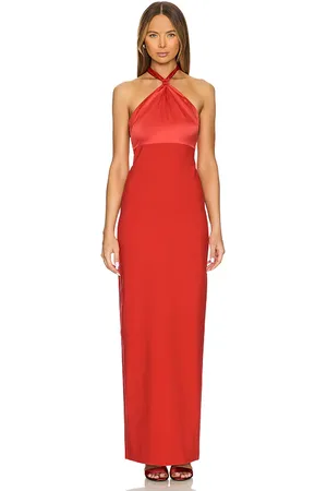 REVOLVE LIKELY Likely vestido largo francesca en color rojo talla 0 en - Red. Talla 0 (también en 2, 4, 6, 8).