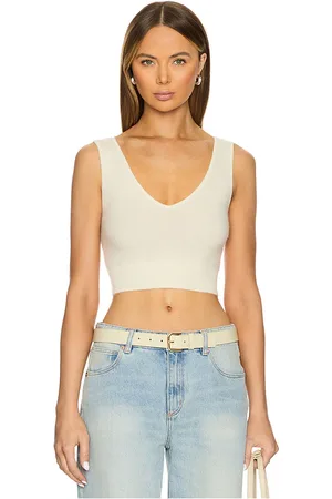 REVOLVE NAADAM Naadam camiseta tirantes de punto en color talla L en - White. Talla L (también en M, S, XL, XS).