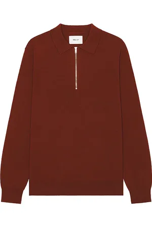 REVOLVE NN07 Nn07 suéter tipo polo con cremallera sergio en color rojo talla M en - Red. Talla M (también en S, XL/1X).