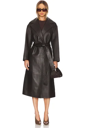 REVOLVE A.L.C. A.l.c. gabardina de cuero jax en color marrón talla L en - Brown. Talla L (también en M, XS).