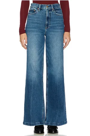 REVOLVE PISTOLA Pistola pierna ancha tiro alto lana en color denim-medium talla 24 en - Denim-Medium. Talla 24 (también en 25, 30, 33).