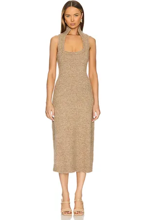 REVOLVE Cult Gaia Cult gaia vestido punto casey en color beige talla M en - Beige. Talla M (también en S, XL, XS).