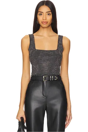 REVOLVE Good American Good american camiseta tirantes crystal en color negro talla 2X en - Black. Talla 2X (también en 3X, 4X, 5X, S, XS).