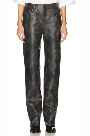 REVOLVE Isabel Marant Etoile Isabel marant etoile pantalones cuero sintético coralea en color negro talla 34/2 en - Black. Talla 34/2 (también