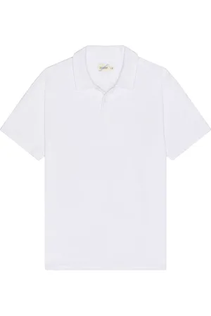 REVOLVE Fair Harbor Fair harbor the terry short sleeve polo en color talla L en - White. Talla L (también en M, S, XL).
