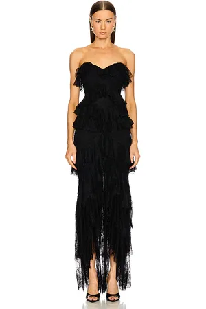 REVOLVE Michael Costello Michael costello vestido largo oleksandra en color talla L en - Black. Talla L (también en M, S, XL, XS, XXS).
