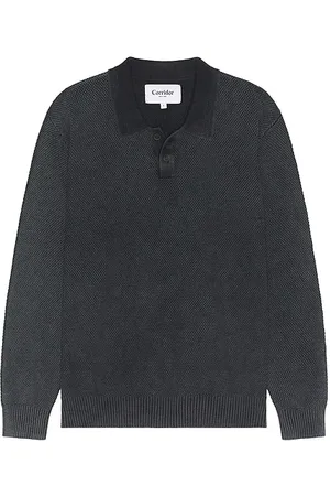 REVOLVE Corridor Corridor long sleeve rice stitch polo en color talla S en - . Talla S (también en XL/1X).