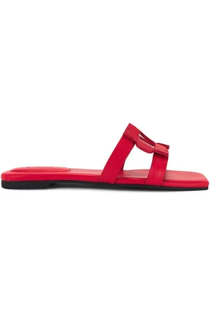 REVOLVE SIMKHAI Simkhai sandalia plana monogram en color rojo talla 37 en - Red. Talla 37 (también en 39).