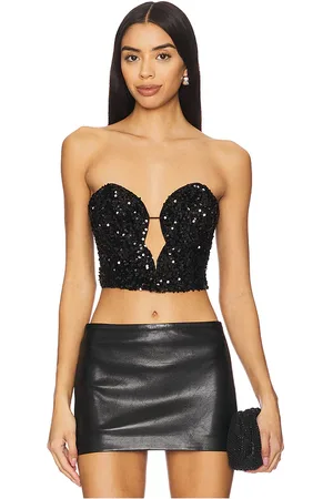 REVOLVE Bardot Bardot corsé eleni en color negro talla 10 en - Black. Talla 10 (también en 12, 2, 4, 6, 8).