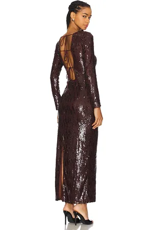 REVOLVE Line & Dot Line & dot vestido maxi de lentejuelas en color talla M en - . Talla M (también en S, XS).