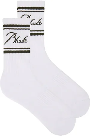 REVOLVE Rhude Rhude calcetines en color blanco talla all en - White. Talla all.