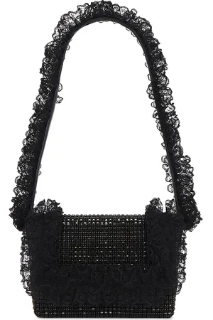 REVOLVE Self-portrait Self-portrait bolso con detalle de encaje de cristal en color talla all en - Black. Talla all.