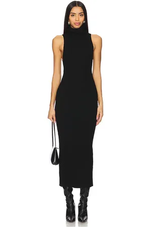 REVOLVE Enza Costa Enza costa vestido largo de cuello tortuga en color talla M en - Black. Talla M (también en S, XL).