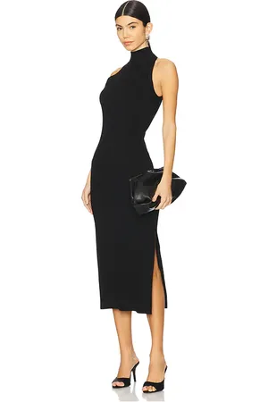 REVOLVE Veronica Beard Veronica beard vestido midi con cuello halter briggita en color talla L en - Black. Talla L (también en S).