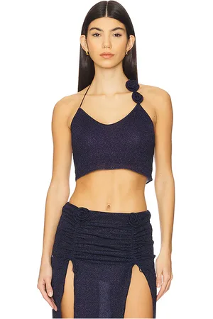 REVOLVE Oseree Oseree camiseta tirantes lumiere rose en color azul marino talla L en - Navy. Talla L (también en M, S).