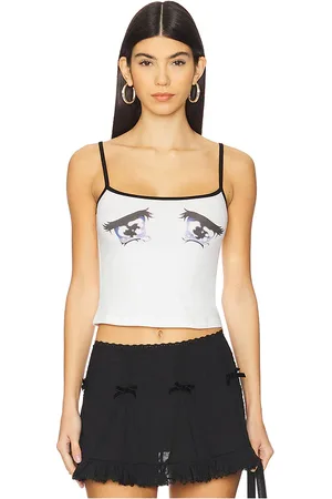 REVOLVE Nodress Nodress camiseta tirantes gráfica en color blanco talla M en - White. Talla M (también en S, XS).