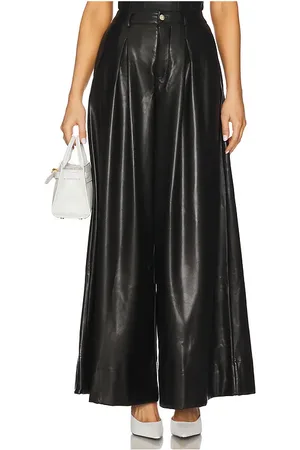 REVOLVE WeWoreWhat Weworewhat pantalón faux leather extreme wide leg en color talla 23 en - Black. Talla 23 (también en 24, 25, 26, 27, 28).