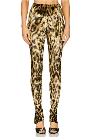 REVOLVE Lapointe Lapointe leggings con dobladillo dividido en color bronce talla M en - Tan. Talla M (también en S, XS).