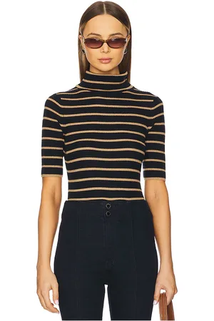 REVOLVE Veronica Beard Veronica beard suéter de cuello alto y manga corta katrina en color azul marino talla L en - Navy. Talla L (también