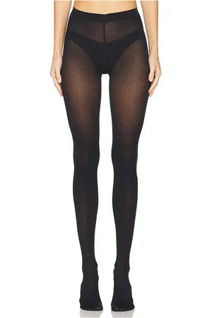 REVOLVE Wolford Wolford medias jacquard en color negro talla S en - Black. Talla S (también en XS).
