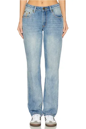 REVOLVE One Teaspoon One teaspoon jeans de cintura media y pierna recta truckers en color azul talla 25 en - Blue. Talla 25 (también en 26, 27, 28