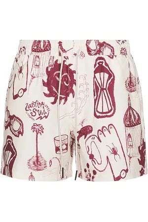 REVOLVE OAS Oas cantina swim shorts en color talla L en - White. Talla L (también en M, S, XL/1X).