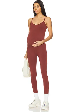 REVOLVE HATCH Hatch the body rib unitard en color marrón talla M en - Brown. Talla M (también en S, XL, XS).