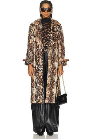 REVOLVE Alice + Olivia Alice + olivia abrigo trenca nevada drapey en color marrón talla M en - Brown. Talla M (también en S, XS).