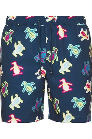 REVOLVE Original Penguin Original penguin 7 all over print pete swim shorts en color azul talla L en - Blue. Talla L (también en M, S).