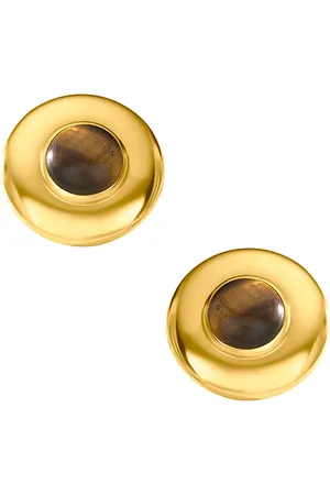 REVOLVE AUREUM Aureum pendientes de tachuela danica en color oro metálico talla all en - Metallic Gold. Talla all.