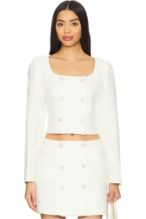 REVOLVE ASTR the Label Astr the label chaqueta rosario en color talla L en - Cream. Talla L (también en M, S, XL, XS).