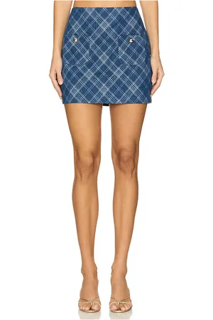 REVOLVE Amanda Uprichard Amanda uprichard falda braswell en color azul talla L en - Blue. Talla L (también en M, S, XS).