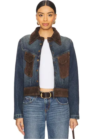 REVOLVE NILI LOTAN Nili lotan chaqueta denim brooklyn en color azul talla M en - Blue. Talla M (también en S).