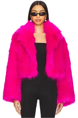 REVOLVE Adrienne Landau Adrienne landau cazadora teddy en color rosado talla M en - Pink. Talla M (también en S).