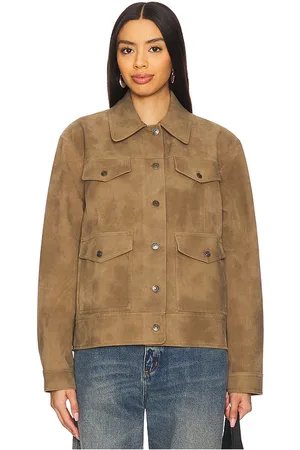 REVOLVE Free People Free people chaqueta cuero sintético night ranch en color marrón talla L en - Brown. Talla L (también en M, S, XL, XS).