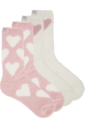 REVOLVE Barefoot Dreams Barefoot dreams conjunto de calcetines cozychic heart en color rosado talla all en - Pink. Talla all.