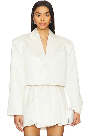 REVOLVE WeWoreWhat Weworewhat blazer recortado en color talla L en - . Talla L (también en M, S, XL, XS).