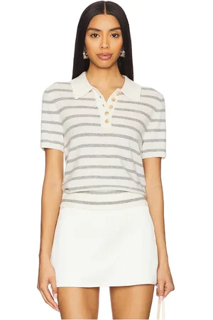 REVOLVE Veronica Beard Veronica beard polo brandt en color crema talla L en - Cream. Talla L (también en M, S).