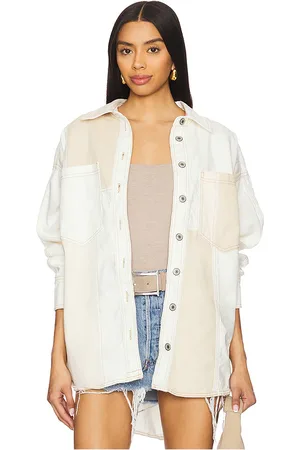 REVOLVE Free People Free people camisa free people mountain roads en color ivory talla L en - Ivory. Talla L (también en M, S).
