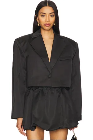 REVOLVE WeWoreWhat Weworewhat blazer recortado en color talla L en - Black. Talla L (también en M, S, XL, XS).