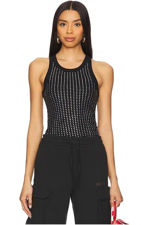 REVOLVE THE ATTICO The attico top sin mangas en color talla 36 en - Black. Talla 36 (también en 38, 40, 42, 44).