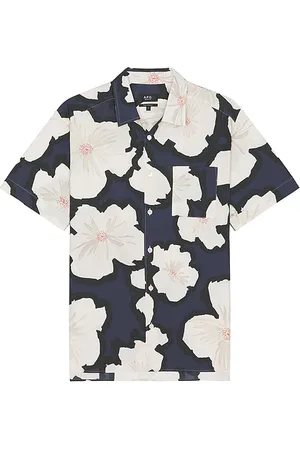REVOLVE A.P.C. A.p.c. camisa manga corta chemisette ross en color azul marino talla L en - Navy. Talla L (también en S).