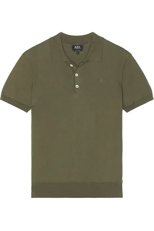 REVOLVE A.P.C. A.p.c. polo gregory en color verde oliva talla L en - Olive. Talla L (también en M).