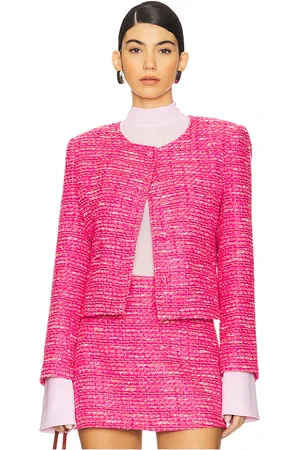 REVOLVE Susanna Chow Susanna chow chaqueta tweed amara en color talla M en - Pink. Talla M (también en S, XS).