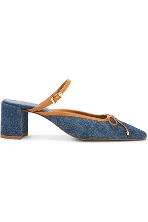 REVOLVE Schutz Schutz pantunfla arissa block en color talla 10 en - Blue. Talla 10 (también en 6.5, 7.5, 8, 8.5, 9.5).