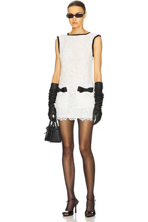 REVOLVE Helsa Helsa vestido the lace mini en color talla L en - White. Talla L (también en M, S, XL, XS, XXS).