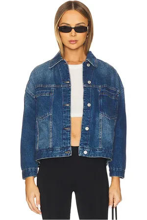 REVOLVE Free People Free people chaqueta denim opal swing en color azul talla S en - Blue. Talla S (también en XS).