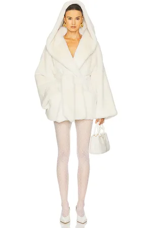 REVOLVE Helsa Helsa abrigo piel sintética the hooded en color talla L en - White. Talla L (también en M, S, XL, XS).